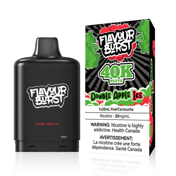 Double Apple Ice: Flavour BURST X PODS 40000 (AB)
