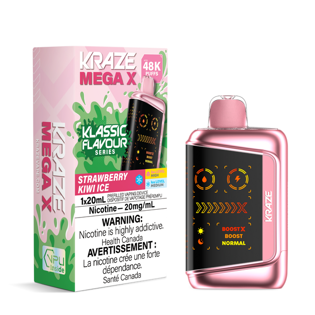 (AB) Kraze: MEGA X 48K - Strawberry Kiwi Ice