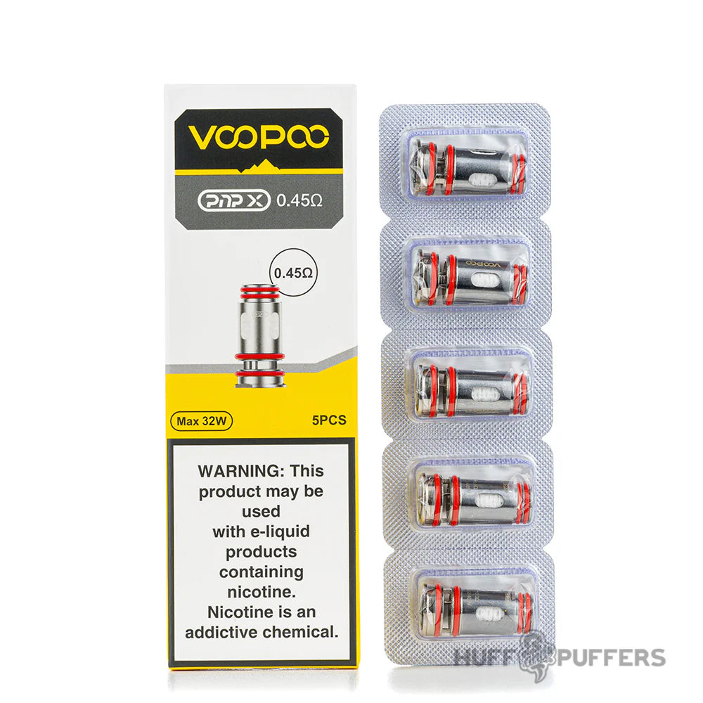 voopoo vape coils PNP X 0.45ohm 5pk – Stadium Nicotine:0 Nic Colour_Red Cotton Candy Fume Infinity