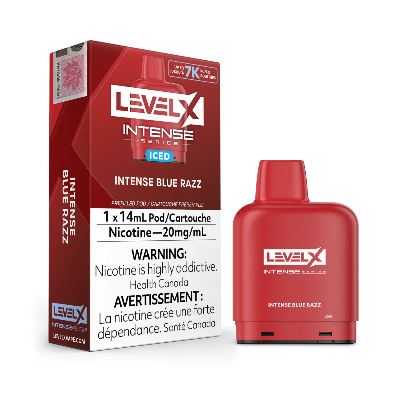 Flavour Beast Level X Intense 7000 Pod - Blue Razz Iced (AB)