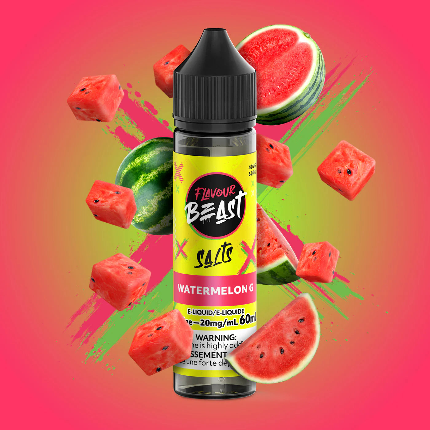 (FED) Flavour Beast: E-liquid Salt (20mg)(60ml) - Watermelon G