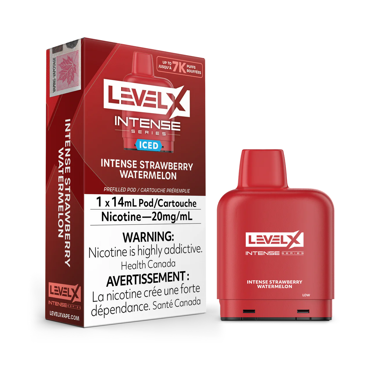 Flavour Beast Level X Intense 7000 Pod - Strawberry Watermelon Iced (AB)