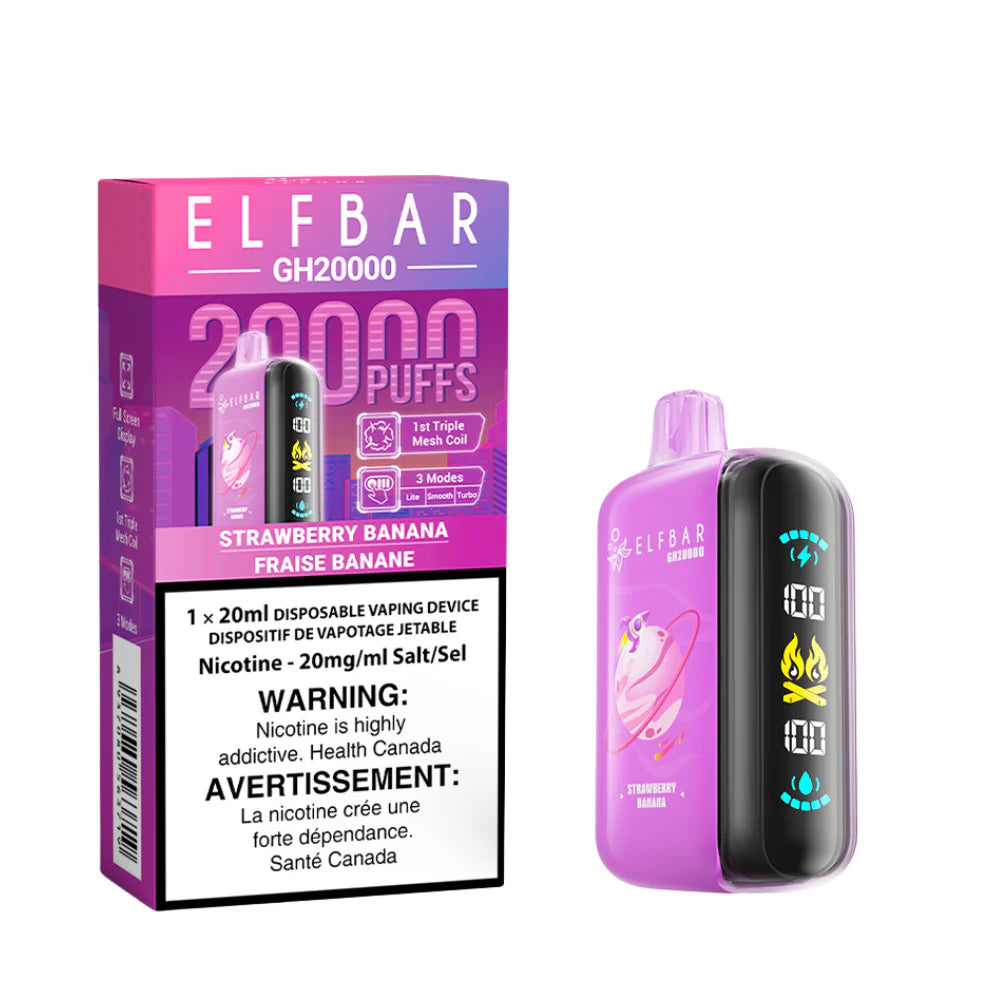 (FED) ELFBAR: Disposable (20K) - Strawberry Banana