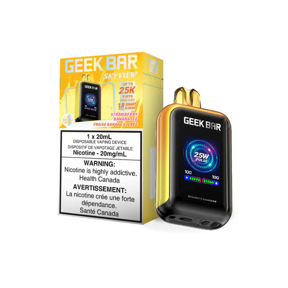 FED) Geek Bar: Skyview (25K) - Strawberry Banana Ice Vape Stadium FED) Geek Bar: Skyview (25K) - Strawberry Banana Ice Vape Stadium