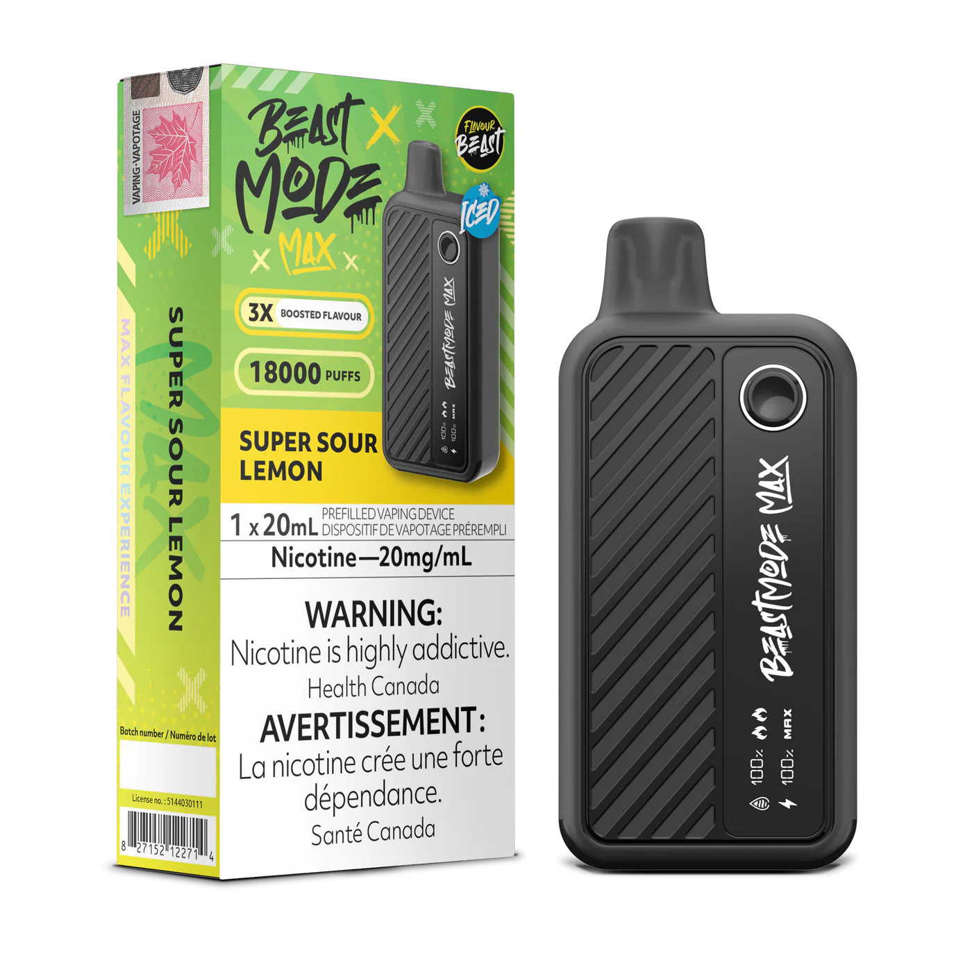 (AB) Flavour Beast: Beast Mode Max (18K) - Super Sour Lemon