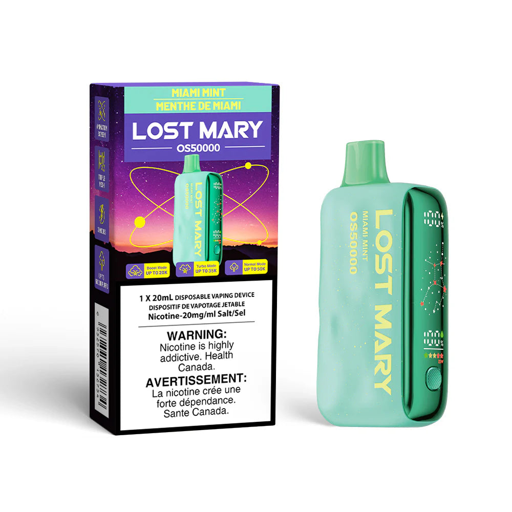 AB) Lost Mary: Disposable (50K) - Miami Mint Vape Stadium AB) Lost Mary: Disposable (50K) - Miami Mint Vape Stadium