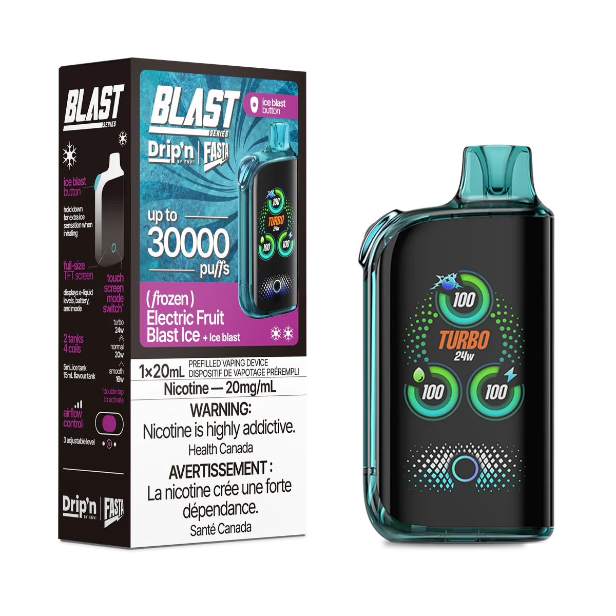 (AB) Drip'n: BLAST (30K) - Electric Fruit Blast Ice