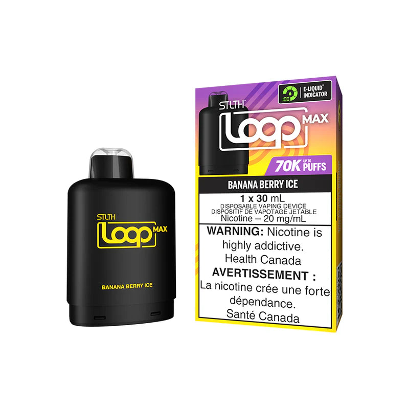 (AB) Stlth: STLTH Loop Max Pod (70k) - BANANA BERRY ICE