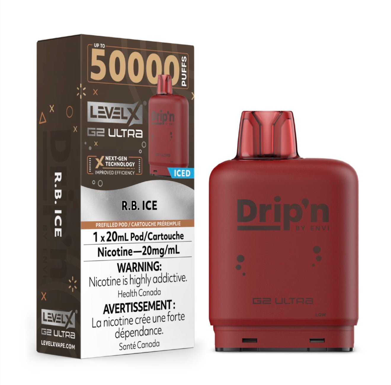 (AB) Drip'n: Level X G2 Ultra Pod 50K - R.B