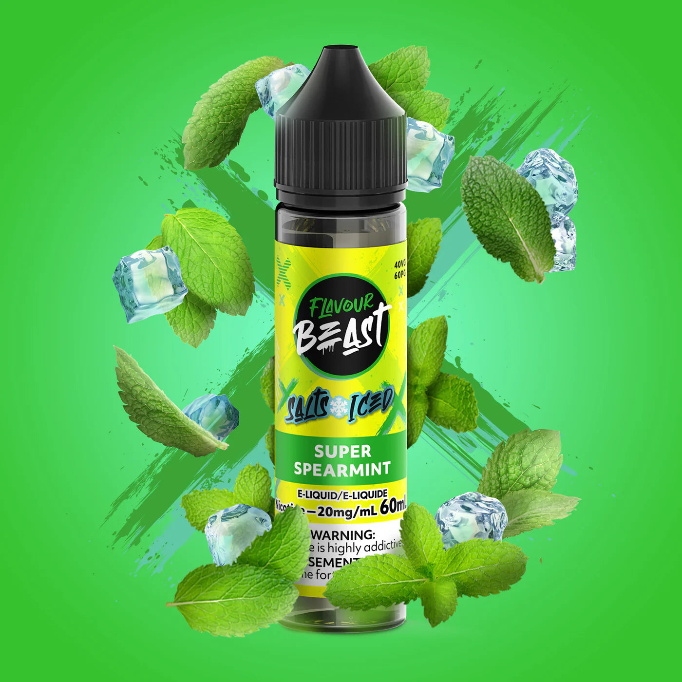 (FED) Flavour Beast: E-liquid Salt (20mg)(60ml) - Super Spearmint