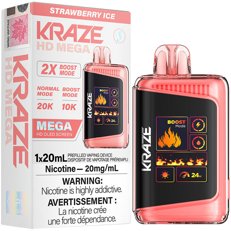 (AB) Kraze: HD MEGA 20K - Strawberry Ice
