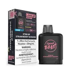 (AB) Flavour Beast Level X Boost Pod - STR8 UP Strawberry Banana