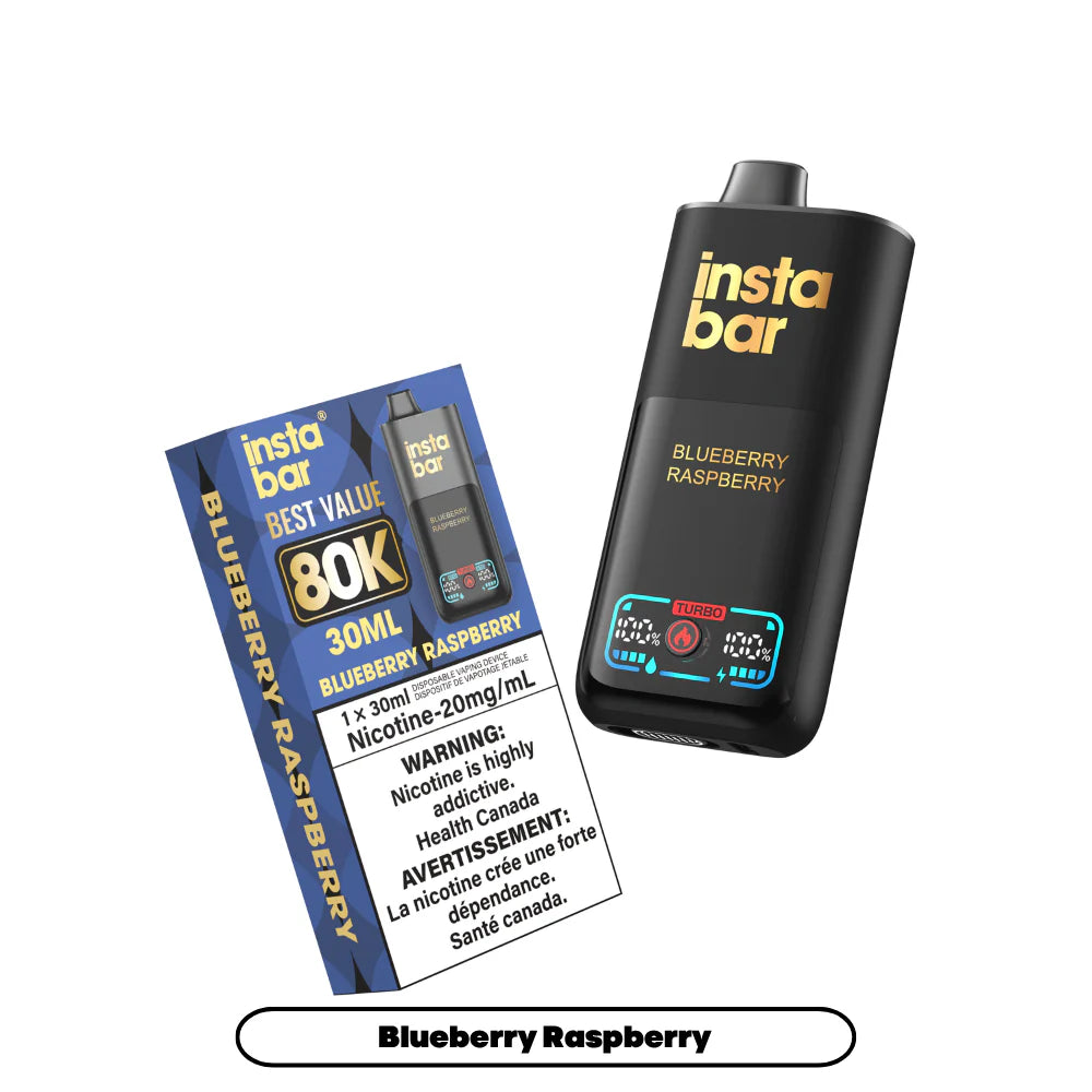 (AB) Insta Bar: Disposable (80K) - Blueberry Raspberry
