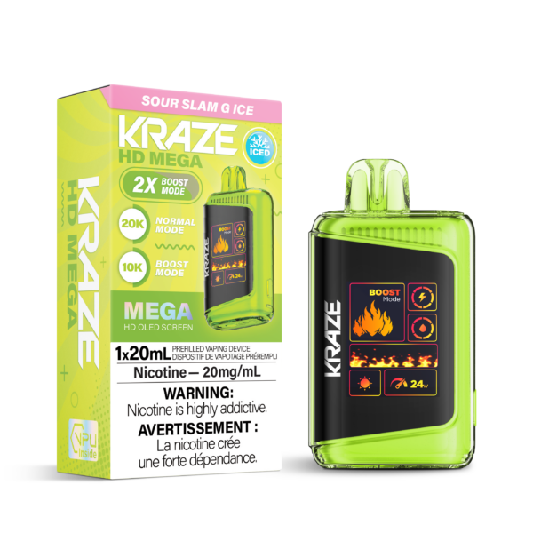 (AB) Kraze: HD MEGA 20K - Sour Slam G Ice