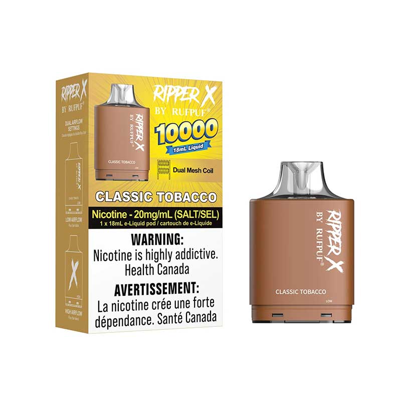(FED) Rufpuf: Ripper X Pod (10k) - Classic Tobacco