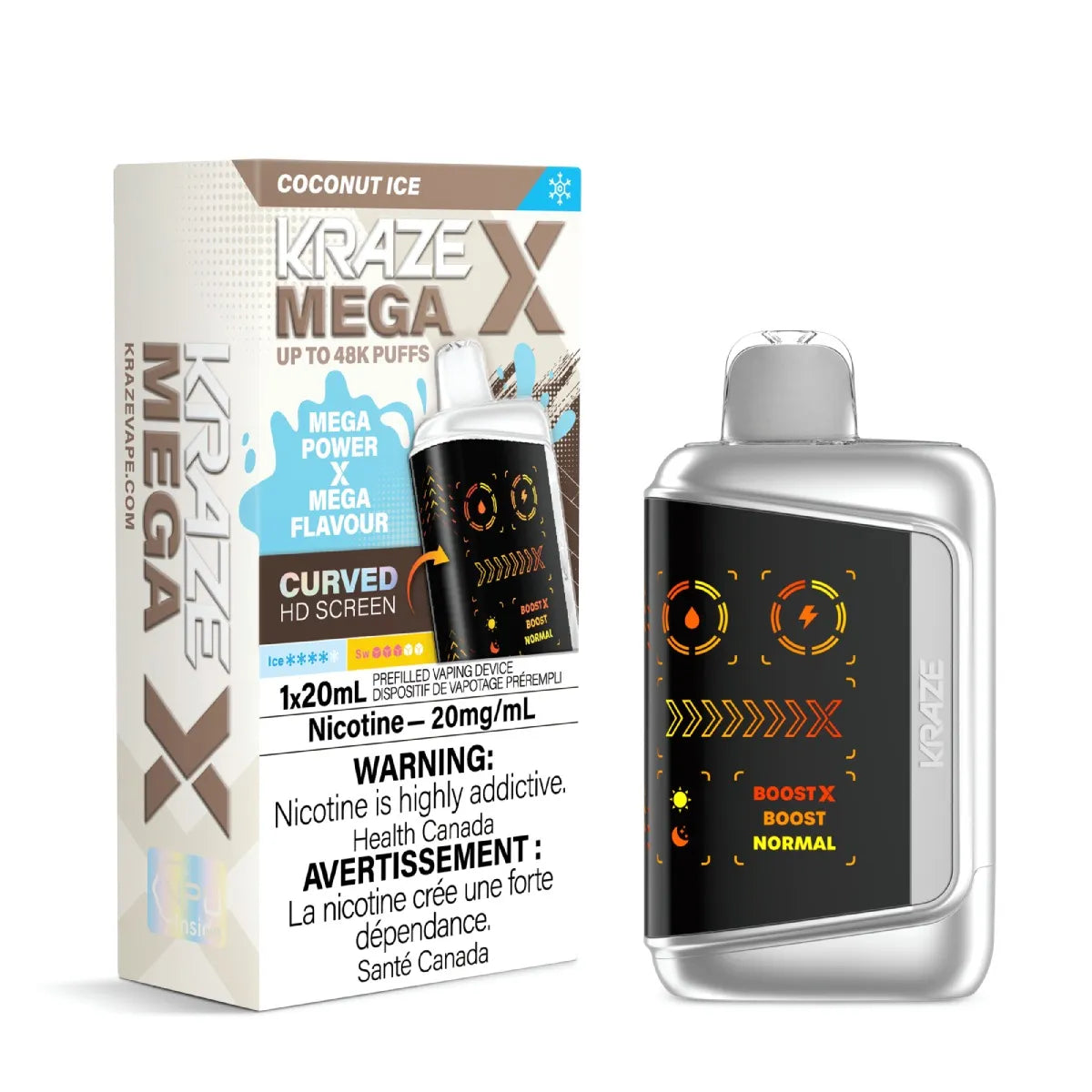 (AB) Kraze: MEGA X 48K - Coconut Ice