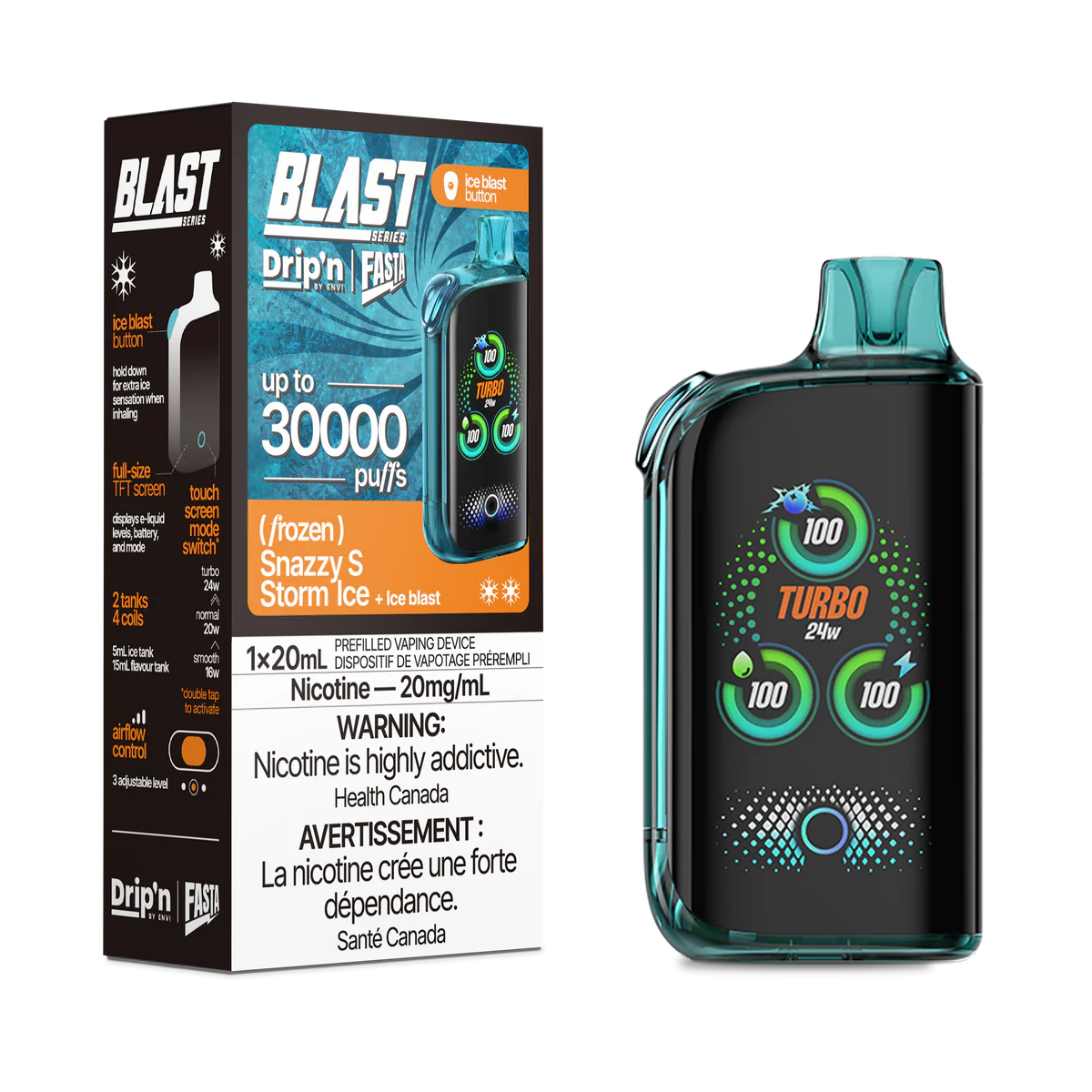 (AB) Drip'n: BLAST 30K - Snazzy S Storm Ice