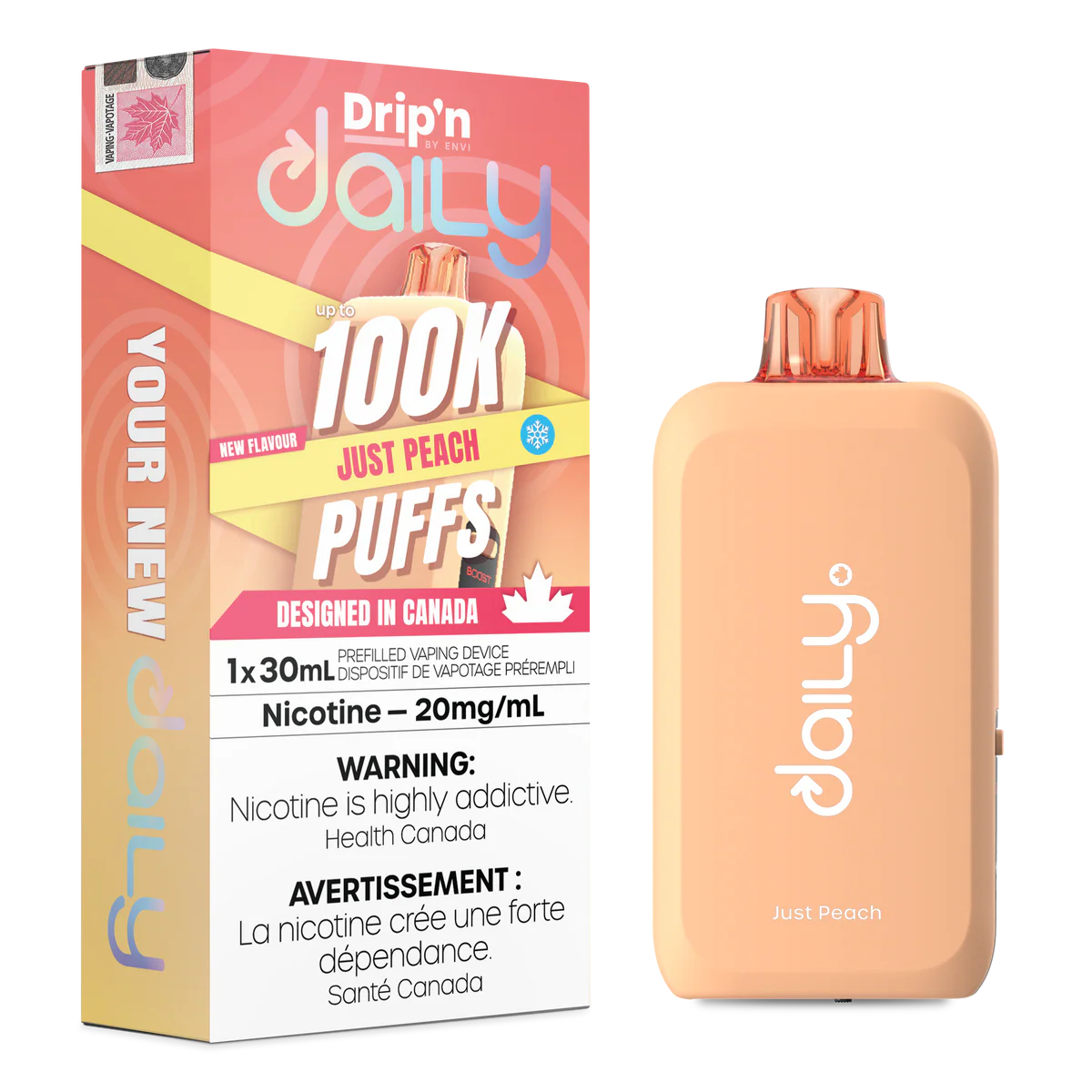 (AB) Drip'n Daily 100K - Just Peach