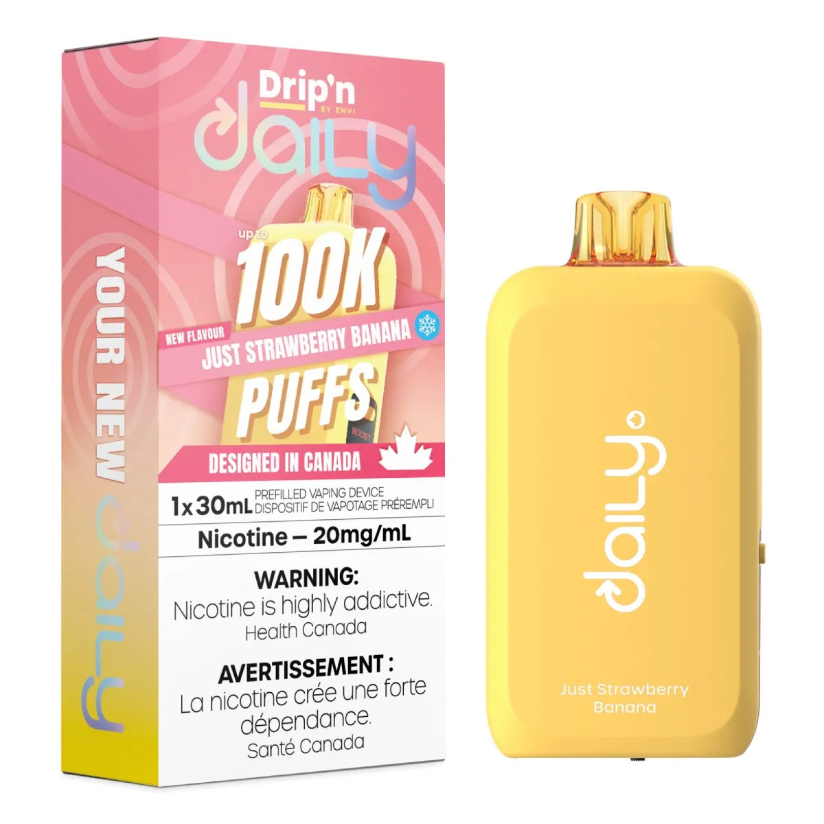 (AB) Drip'n Daily 100K - Just Strawberry Banana