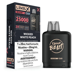 Flavour Beast Level X Boost Pod - Wicked White Peach (AB)
