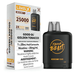 (AB) Flavour Beast Level X Boost Pod - Good Ol’ Golden Tobacco