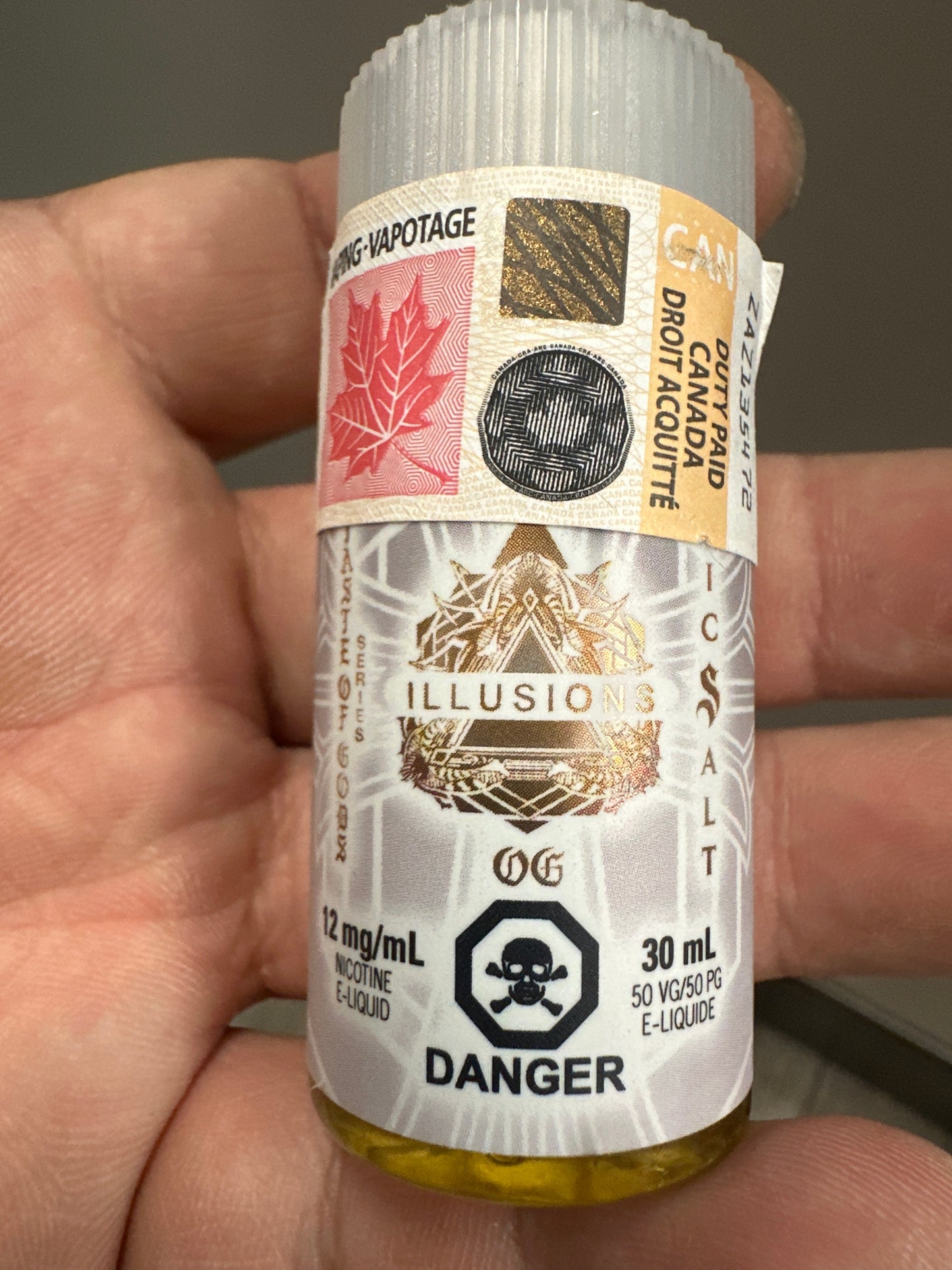 (FED) Illusions: E-Juice Salt (30ml)(12mg) - Taste of God OG