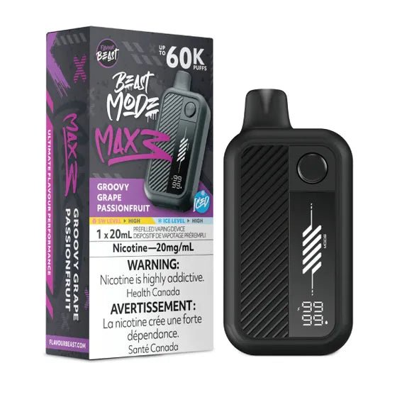 (AB) Flavour Beast: Mode Max 3 (60K) - Groovy Grape Passionfruit Iced