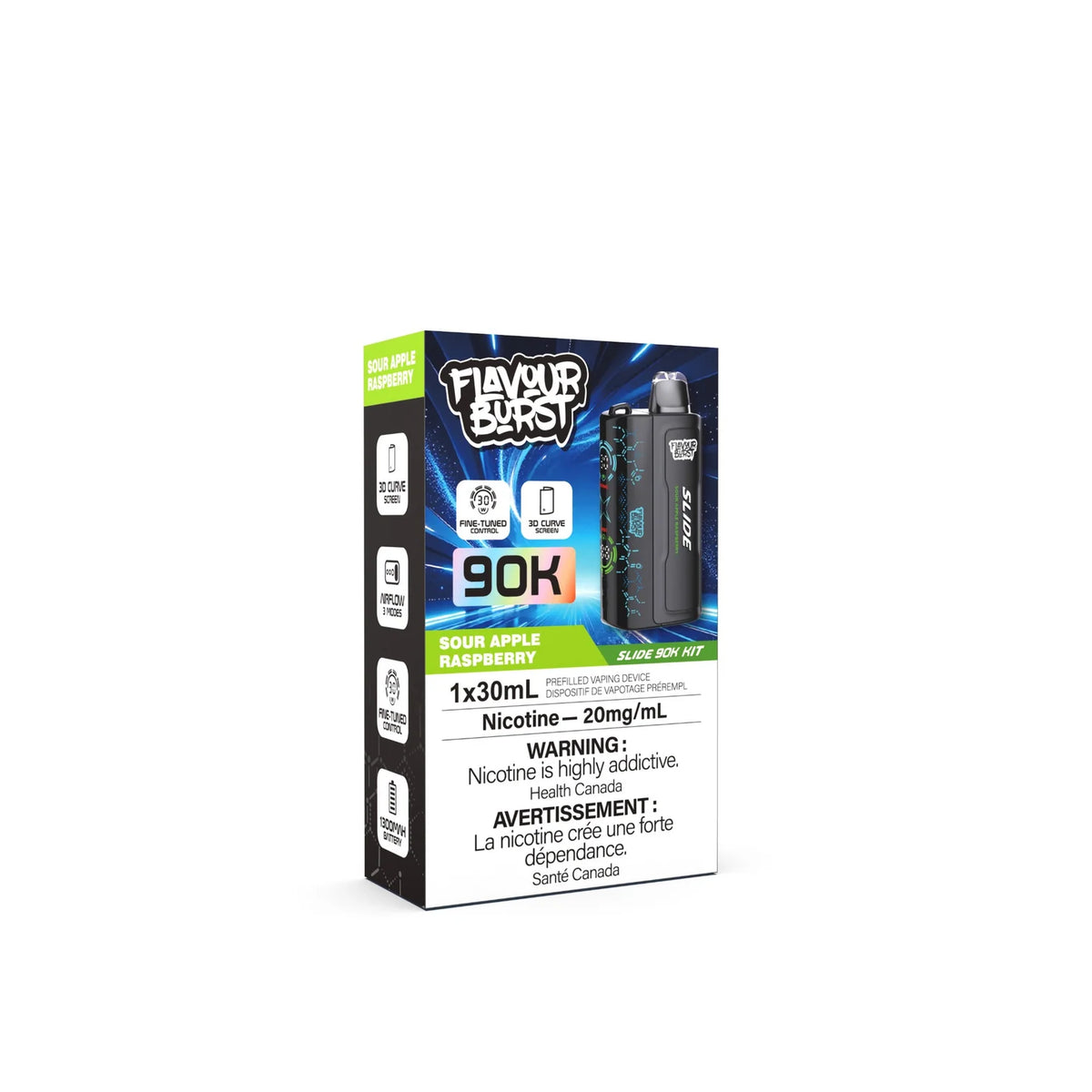 (AB) Flavour Burst Slide Starter Kit 90K - Sour Apple Raspberry