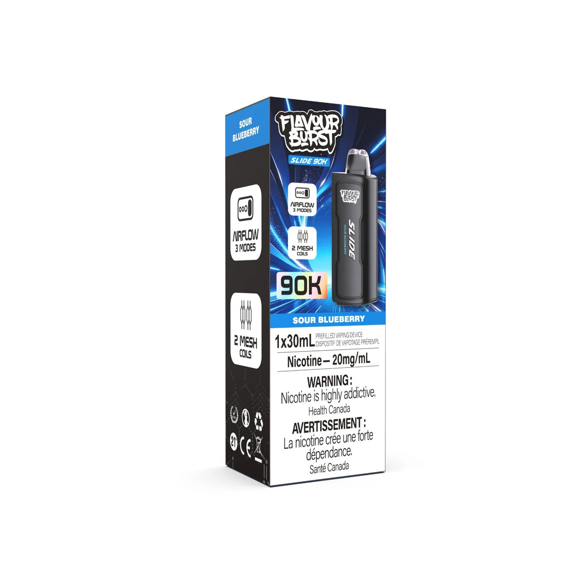 (AB) Flavour Burst Slide Pod 90K - Sour Blueberry