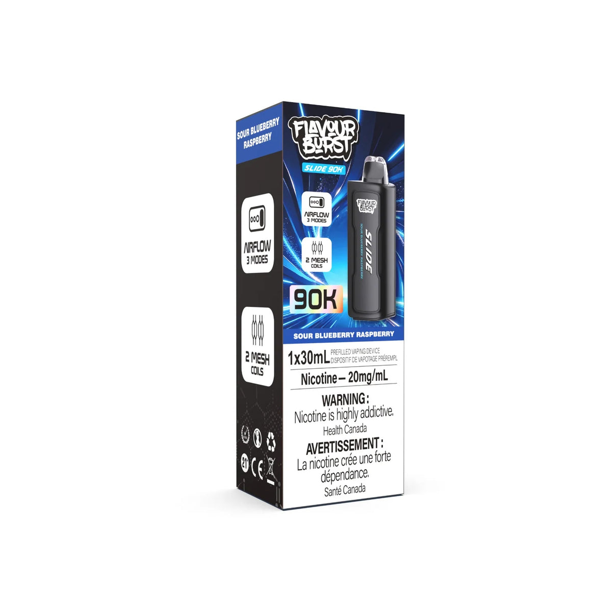 (AB) Flavour Burst Slide Pod 90K - Sour Blueberry Raspberry