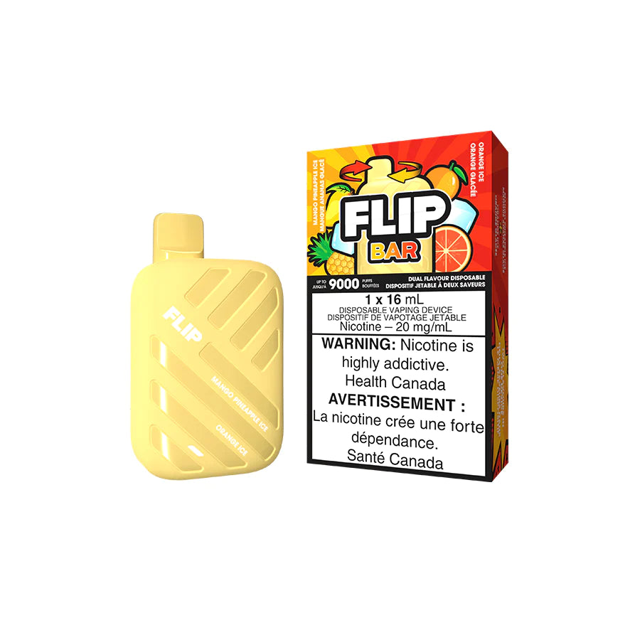Flip Bar 9000 Disposable - Mango Pineapple Ice + Orange Ice 20MG (FED)