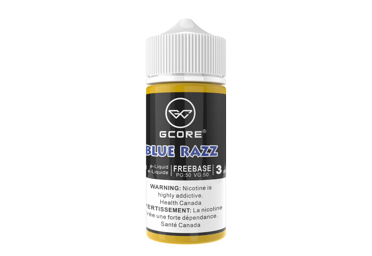 (AB) GCORE E-LIQUID BLUE RAZZ FREEBASE 100ML 3MG