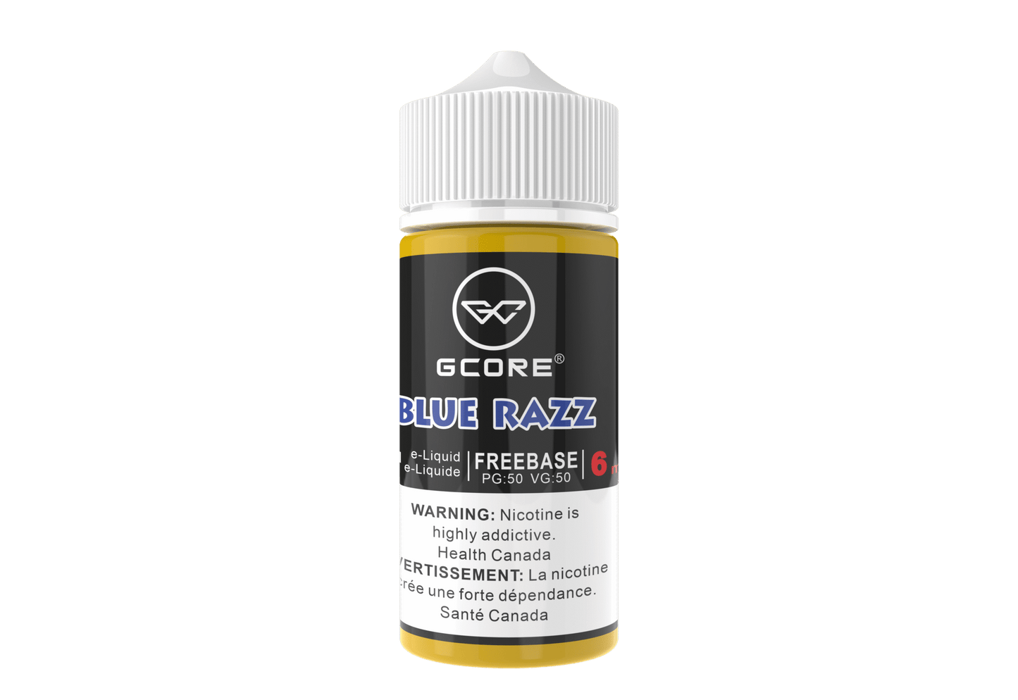 (AB) GCORE E-LIQUID BLUE RAZZ FREEBASE 100ML 6MG