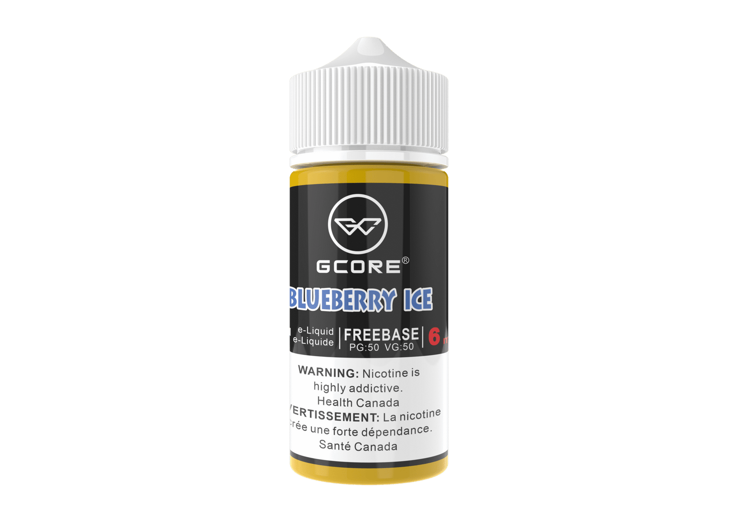 (AB) GCORE E-LIQUID BLUEBERRY ICE FREEBASE 100ML 6MG