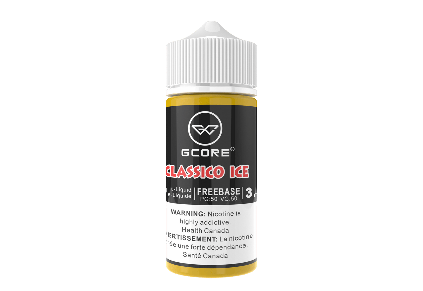 (AB) GCORE E-LIQUID CLASSICO ICE FREEBASE 100ML 3MG