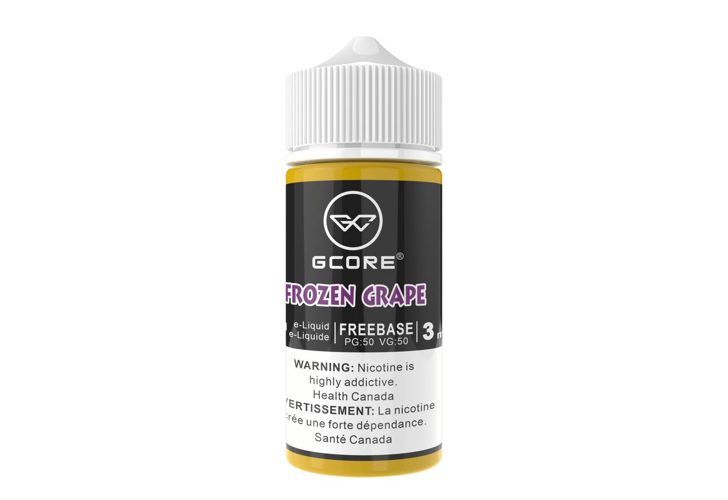 (AB) GCORE E-LIQUID FROZEN GRAPE FREEBASE 100ML 3MG