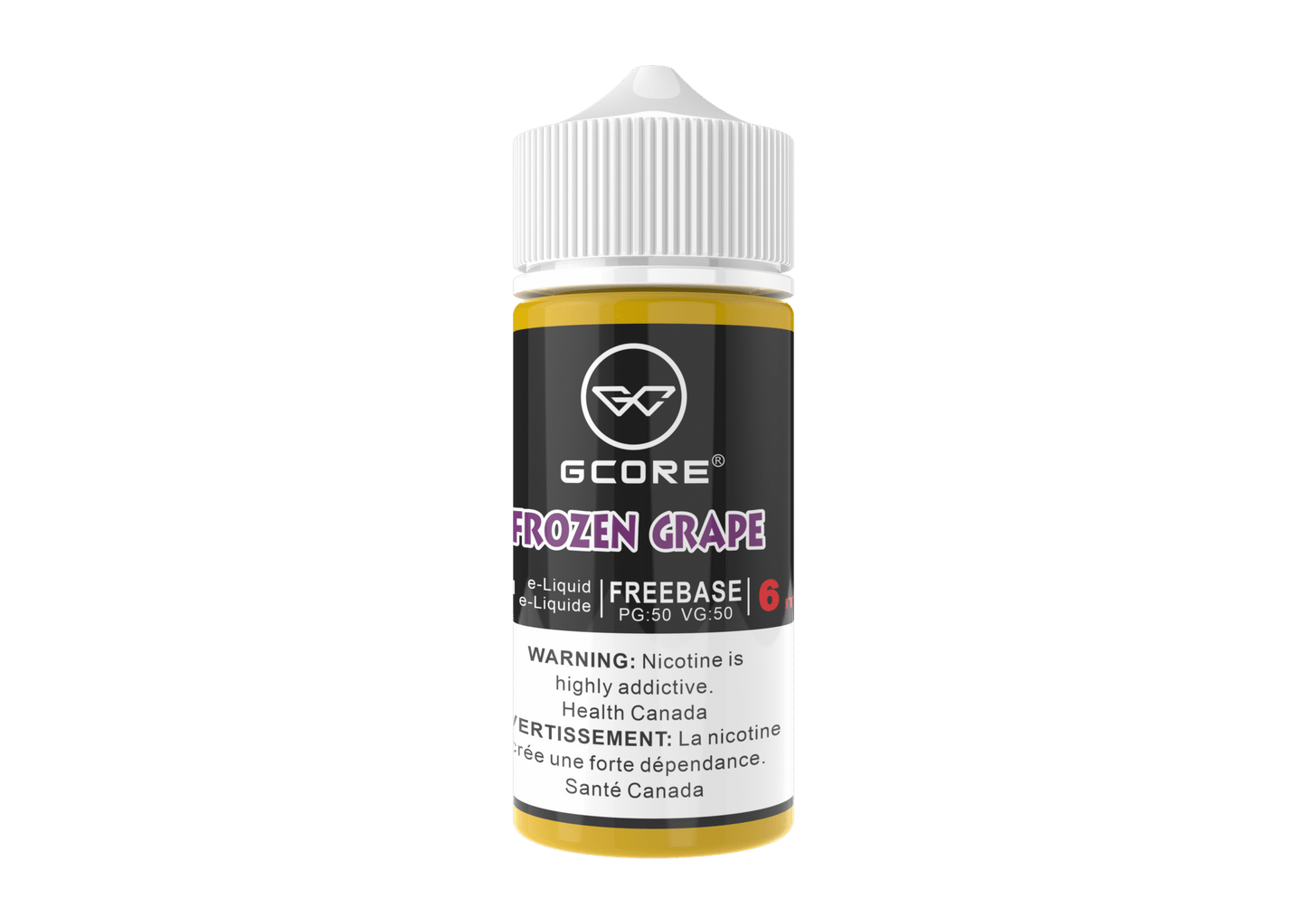 (AB) GCORE E-LIQUID FROZEN GRAPE FREEBASE 100ML 6MG