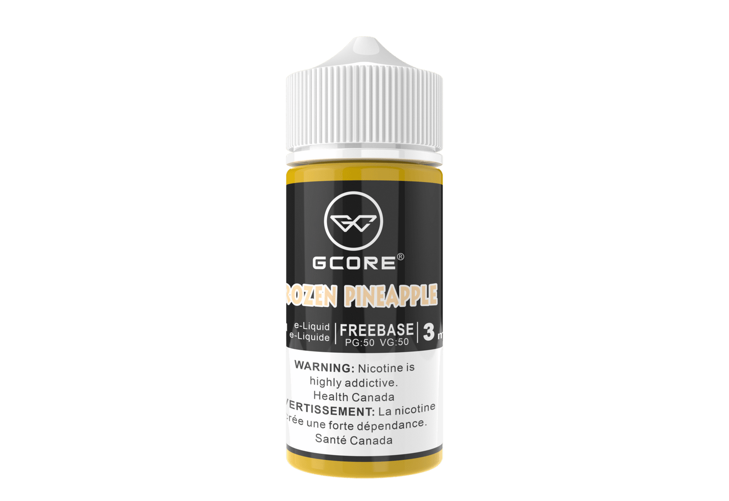 (AB) GCORE E-LIQUID FROZEN PINEAPPLE FREEBASE 100ML 3MG