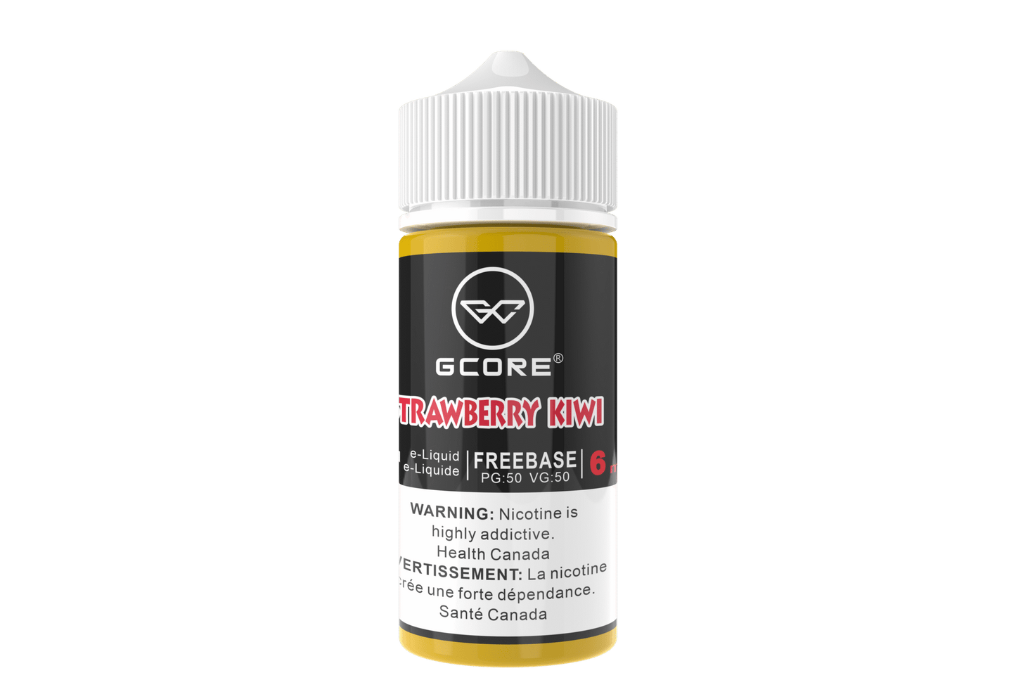(AB) GCORE E-LIQUID STRAWBERRY KIWI FREEBASE 100ML 6MG