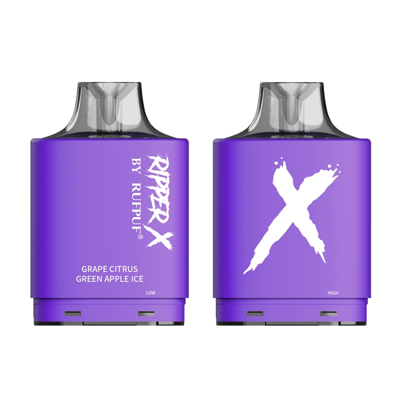 (FED) Rufpuf: Ripper X Pod 10k - Grape Citrus Green Apple Ice