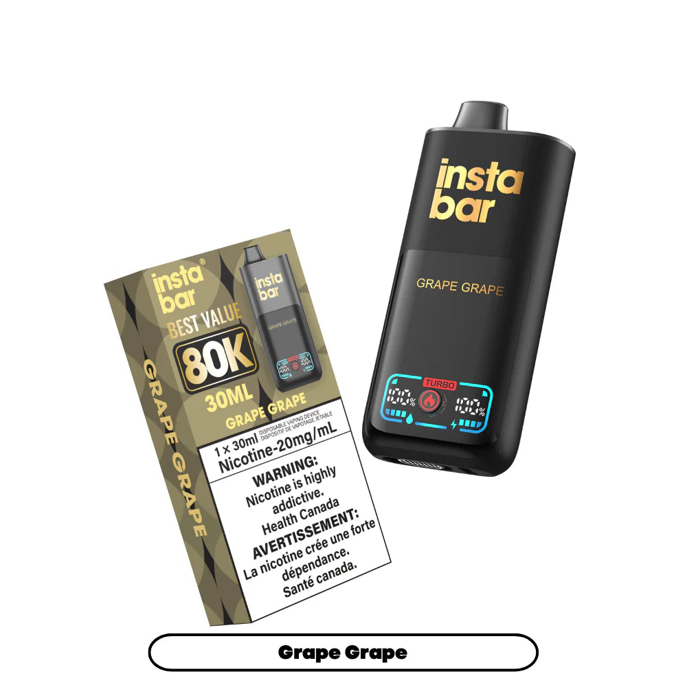 (AB) Insta Bar: Disposable (80K) - Grape Grape