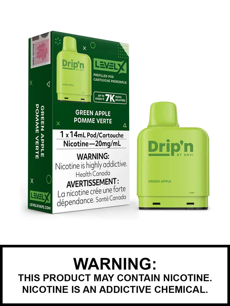 (FED) Drip'n: Level X Pod (7K) - Green Apple