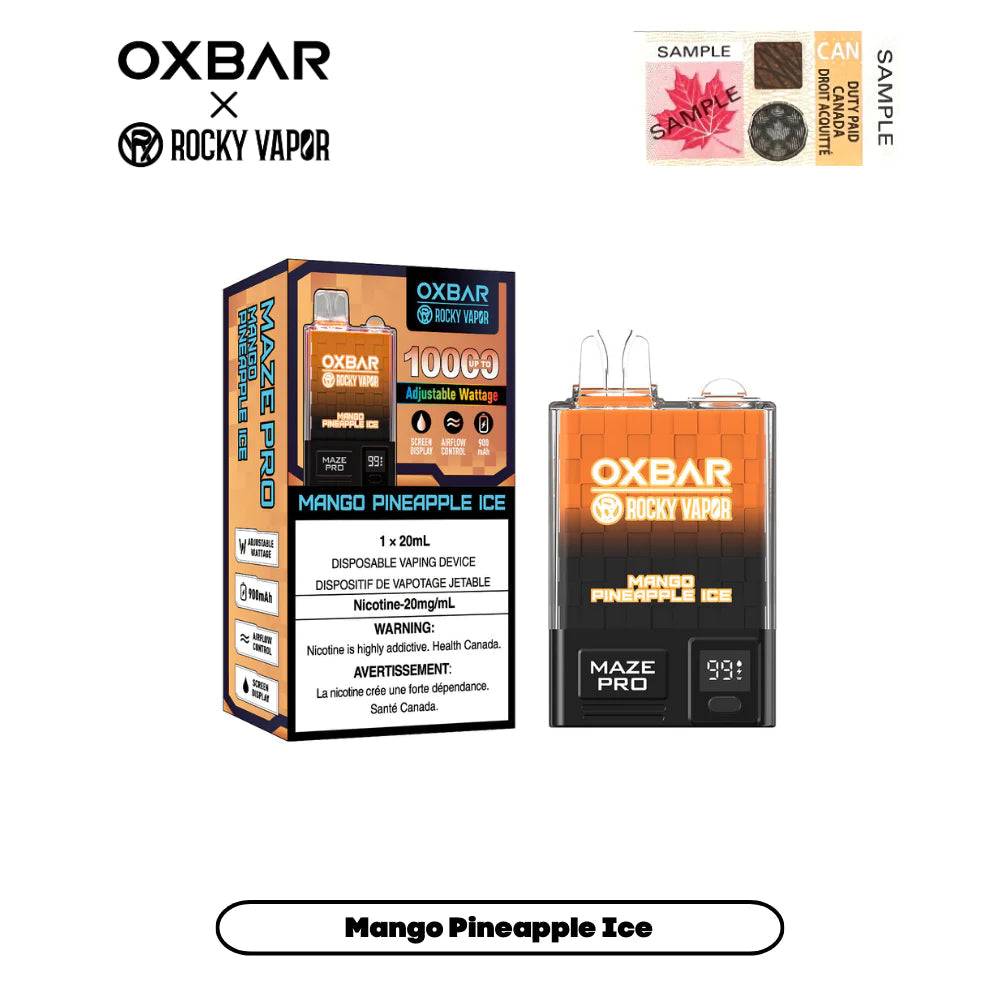 Oxbar 10000 puffs Mango Pineapple Ice (FED)