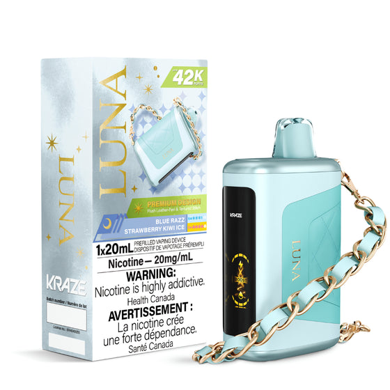 (AB) Kraze: Luna 42K - Blue Razz Strawberry Kiwi Ice