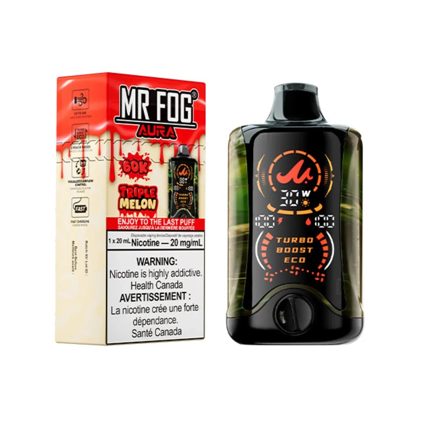(AB) Mr. Fog: Aura (60K) - Triple Melon