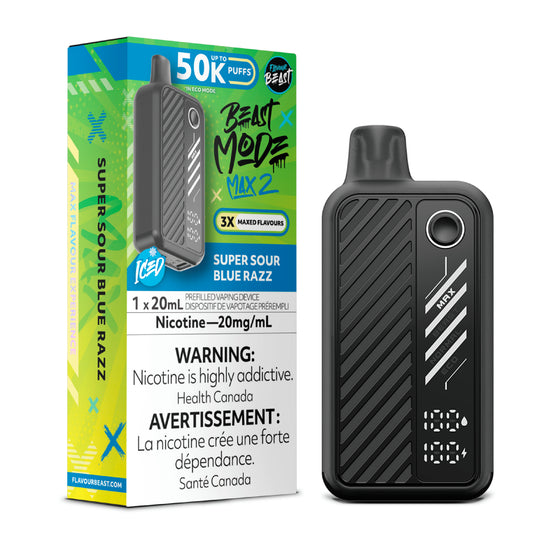 (AB) Flavour Beast: Mode Max 2 (50K) - Super Sour Blue Razz