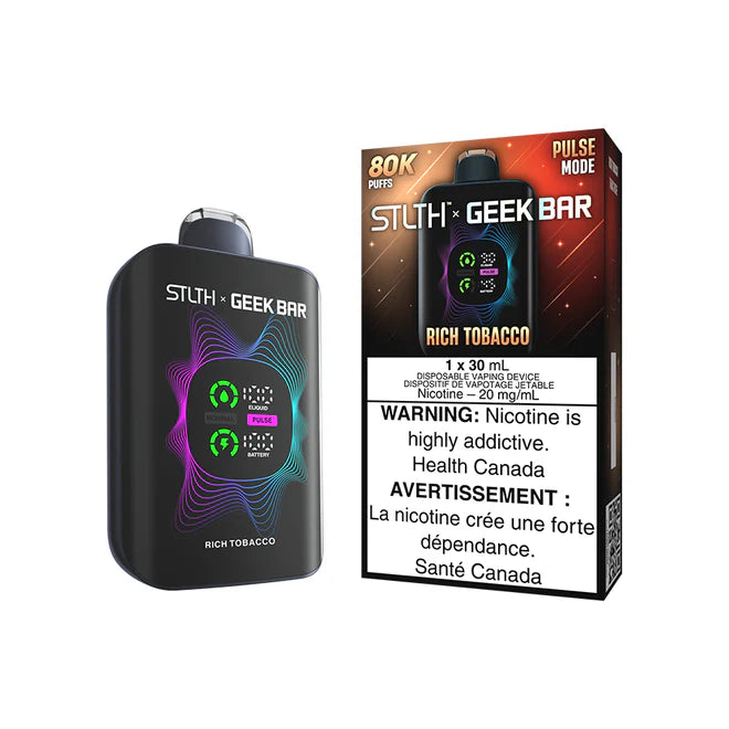 (AB) Stlth X Geek Bar 80K - Rich Tobacco
