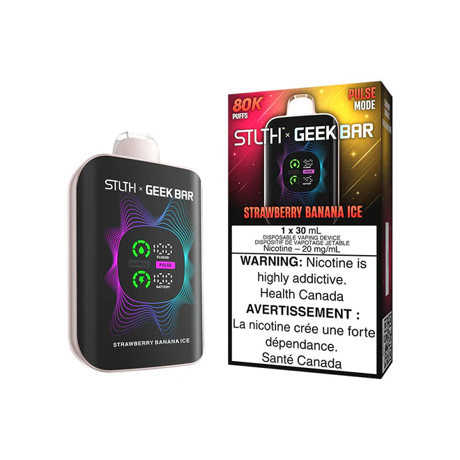 (AB) Stlth X Geek Bar 80K - Strawberry Banana Ice