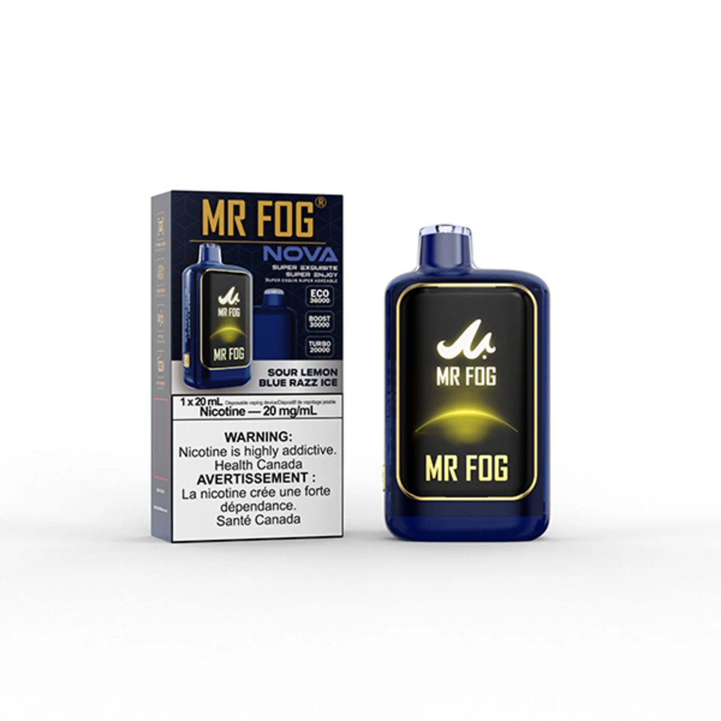 (AB) Mr. Fog: Nova (36k) - Sour Lemon Blue Razz Ice