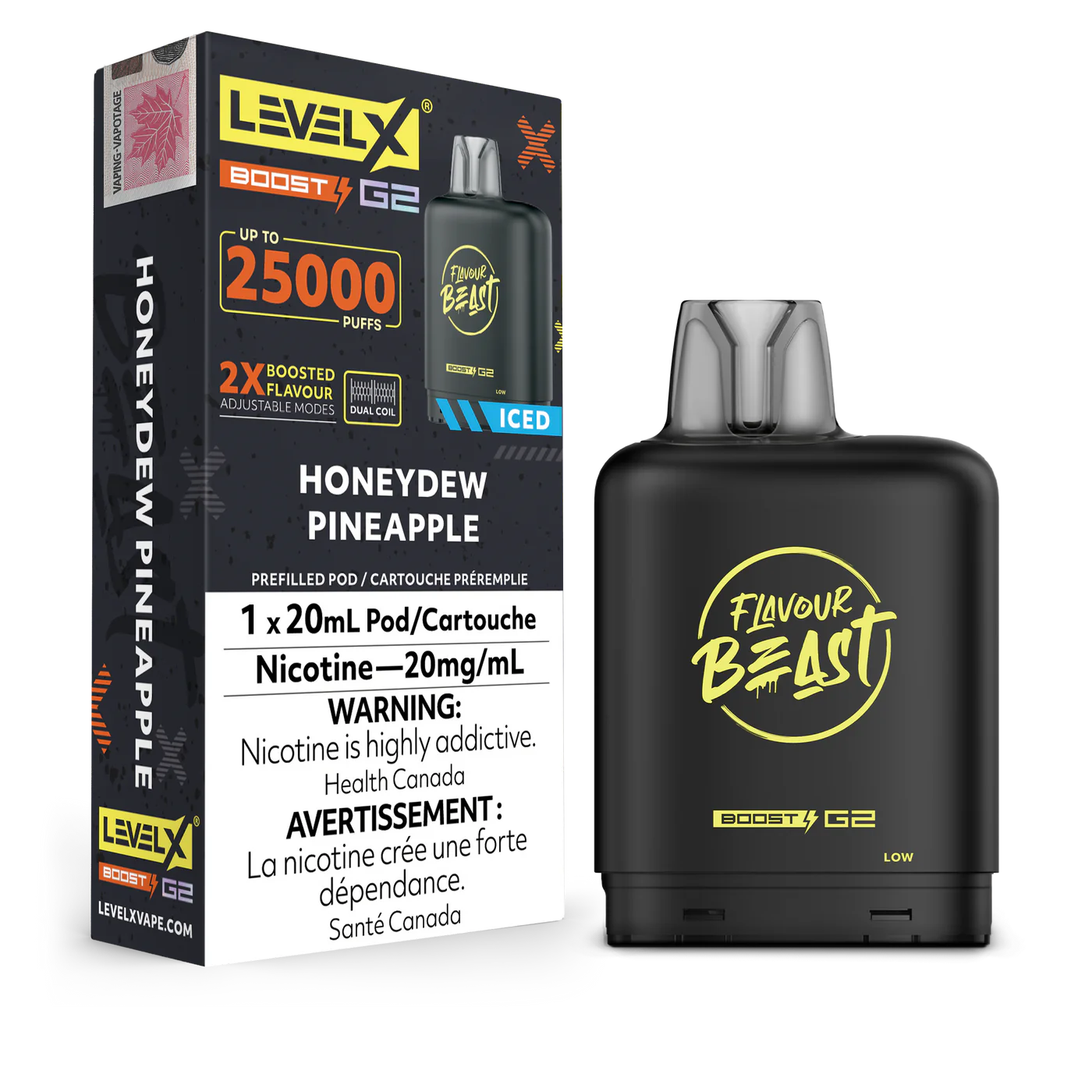 Flavour Beast Level X Boost Pod - Honeydew Pineapple (AB)
